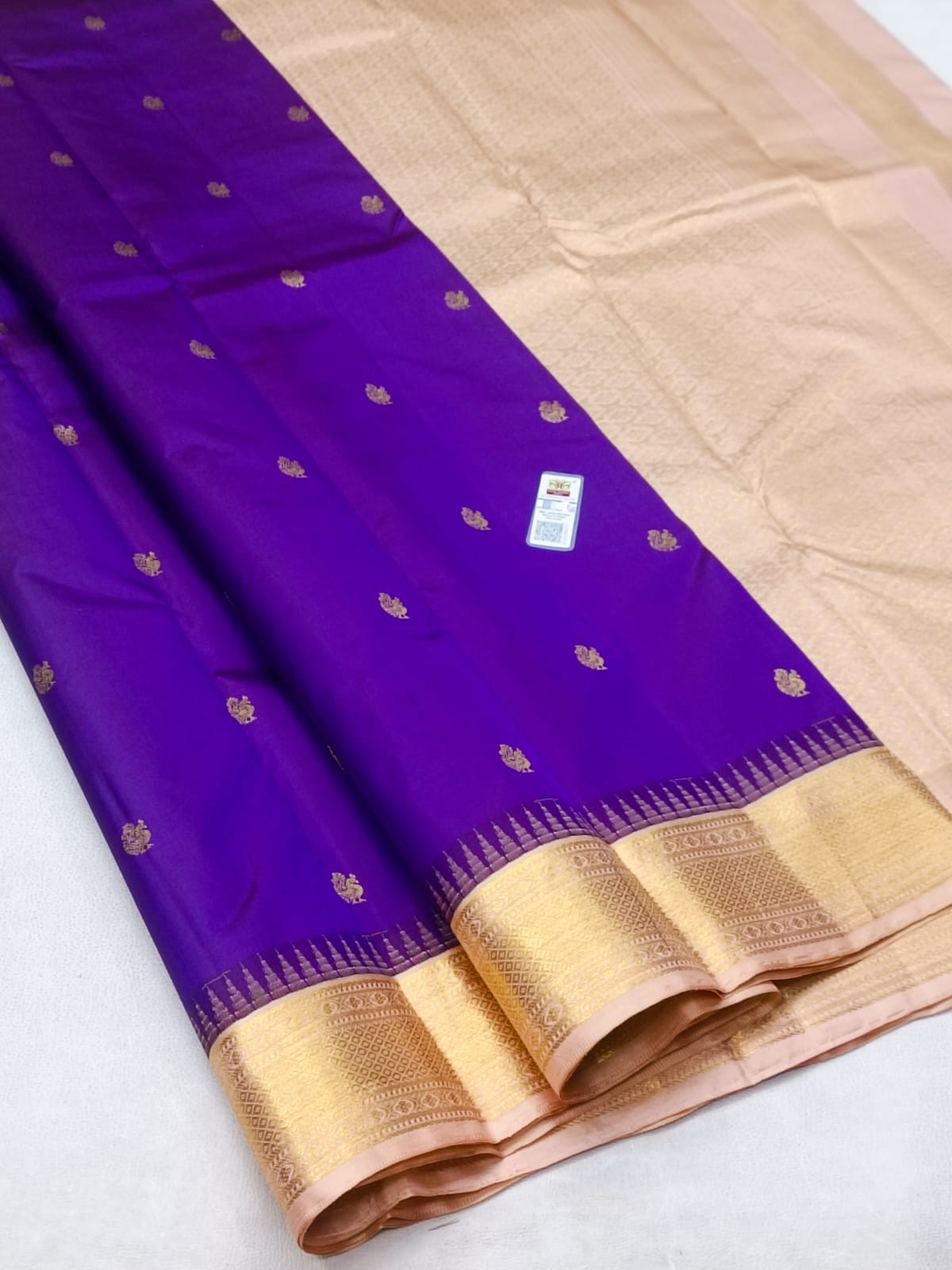 Hot Magenta Pink Kanchipuram Traditional Silk Saree